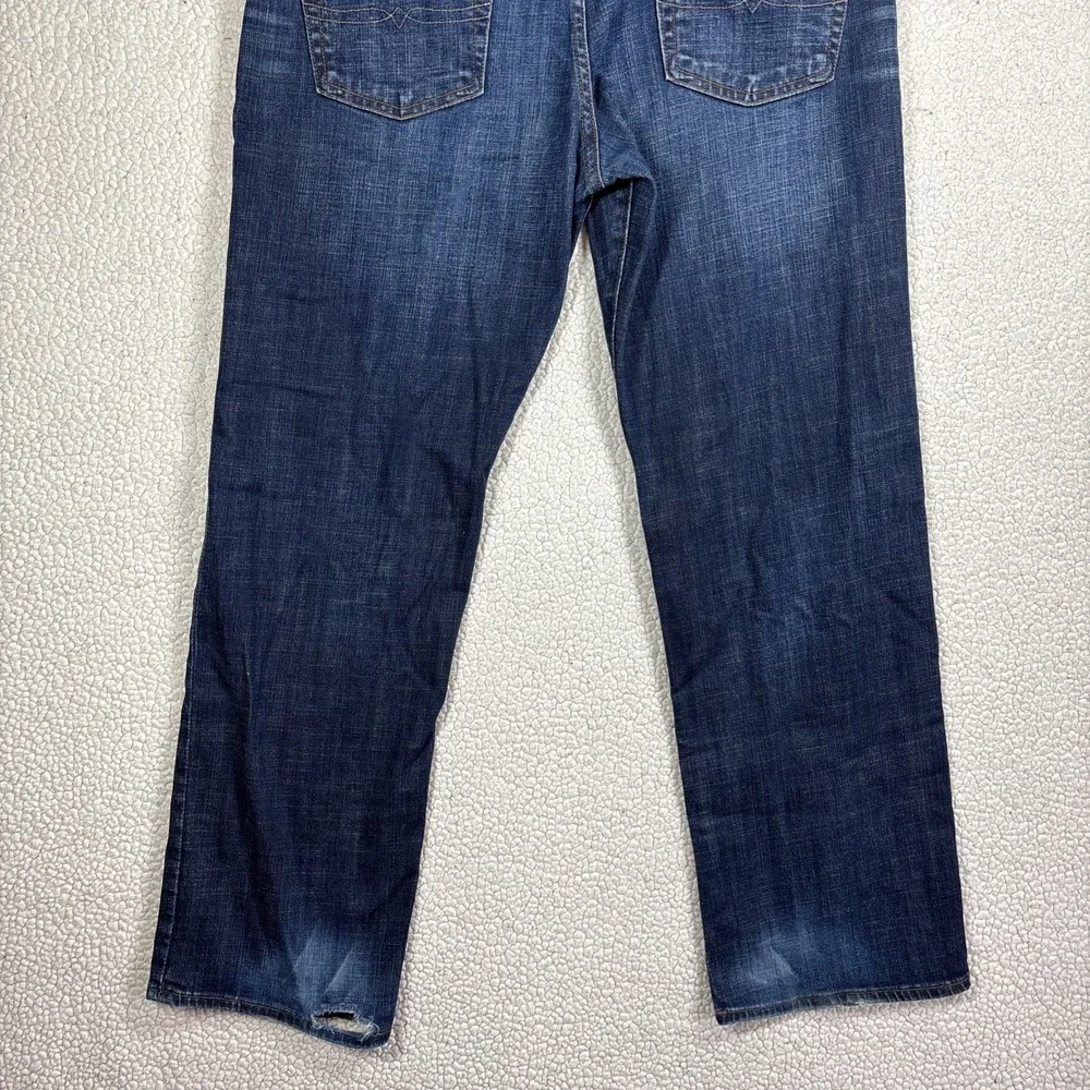 Lucky Brand 361 Vintage Straight Men W34 L30 Dark Wash Stretch Classic Fit Jeans